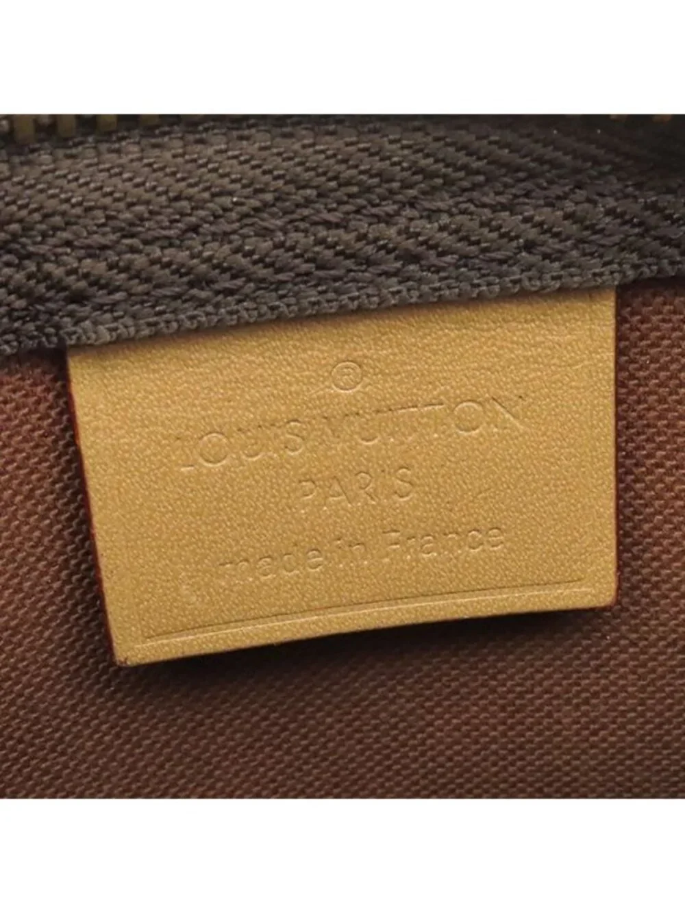 Louis Vuitton 2-Way Bag Nano Speedy Monogram Canvas Gold Shoulder Handbag Brown